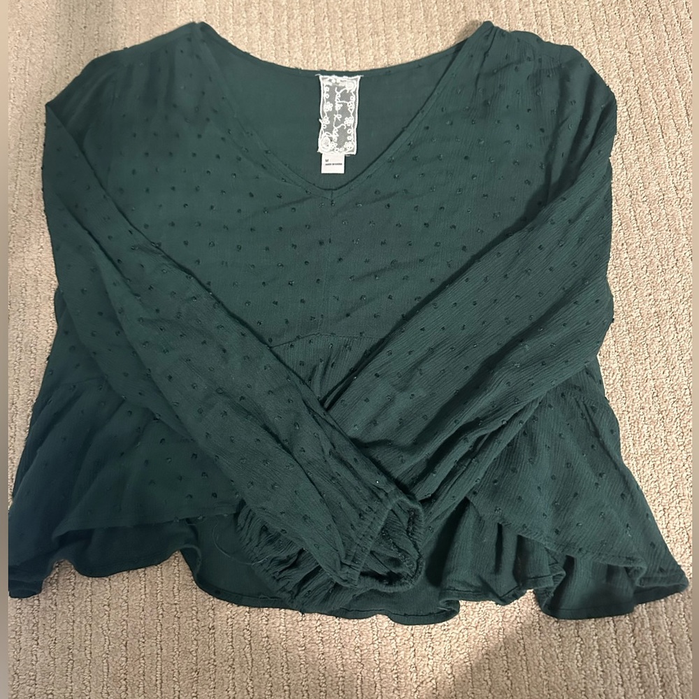 Very nice hardly worn green dress shirt